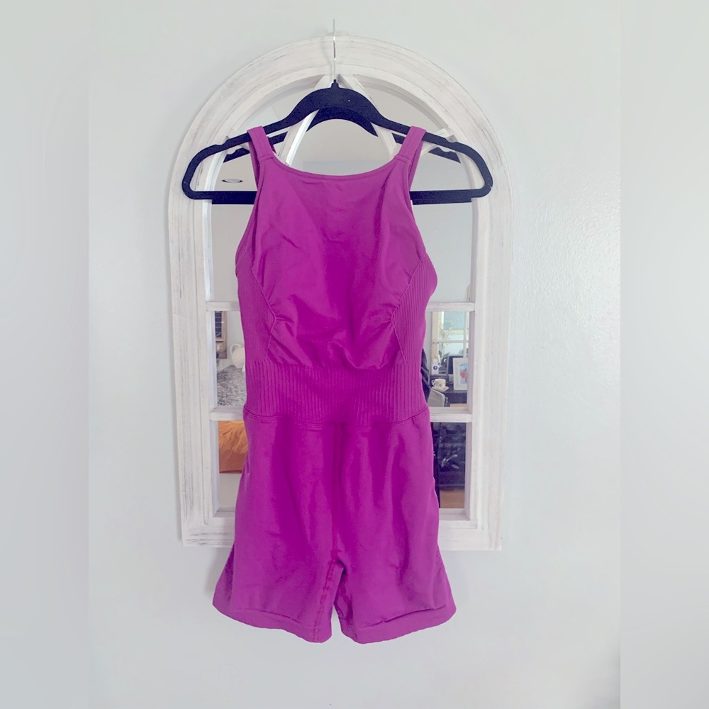 Free People Pink Jumpsuit Vibrant Comfortable Design